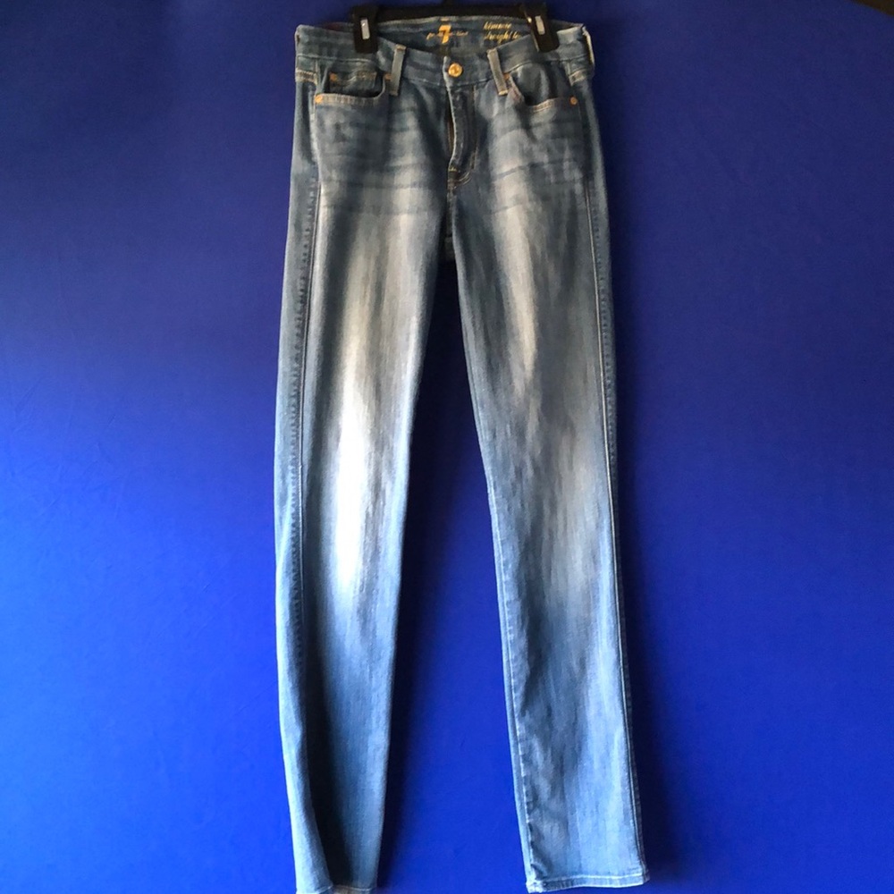 7 for all mankind size 28 blue jeans